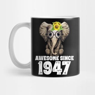 Awesome since 1947 73 Years Old Bday Gift 73th Birthday Mug